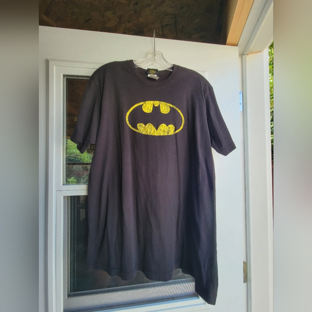 Batman Black Tee with Yellow Logo